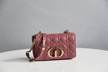 Dior Caro Bag Rust-Colored Supple Cannage Calfskin Size 25.5x15.5x8 cm
