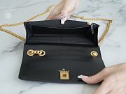 Chanel 22K Genuine Leather Small Gold Pillar Size 12.3×19.2×3.5 cm - 2