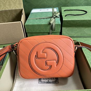 Gucci Blondie Small Shoulder Bag Orange Size 21x15.5x5 cm
