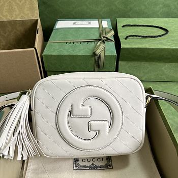 Gucci Blondie Small Shoulder Bag White Size 21x15.5x5 cm