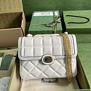 Gucci Deco Small Shoulder Bag White Size 25x19.5x8 cm - 1