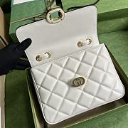 Gucci Deco Small Shoulder Bag White Size 25x19.5x8 cm - 3