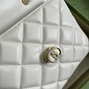 Gucci Deco Small Shoulder Bag White Size 25x19.5x8 cm - 4