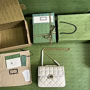Gucci Deco Small Shoulder Bag White Size 25x19.5x8 cm - 5