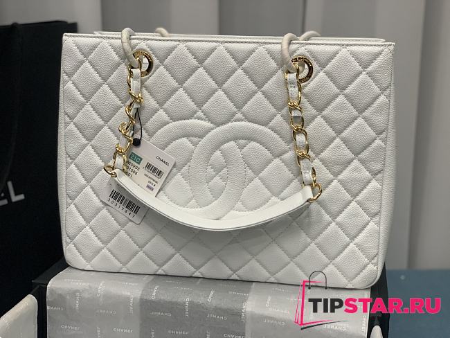 Chanel Classic Shopping Bag White Size 24x33x13 cm - 1