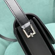 YSL Fermoir Flap Satchel Bag Leather Black Size 24x7x17 cm - 5