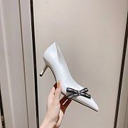 Jimmy Choo Leather Outsole White Heel Height 6.5/8.5cm - 3