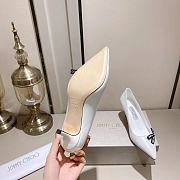 Jimmy Choo Leather Outsole White Heel Height 6.5/8.5cm - 4