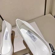 Jimmy Choo Leather Outsole White Heel Height 6.5/8.5cm - 5