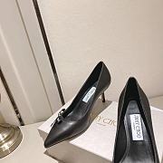 Jimmy Choo Leather Outsole Black Heel Height 6.5/8.5cm - 3