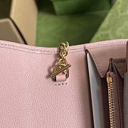 Gucci Blondie Continental Chain Wallet Pink Size 21x10.5 cm - 3