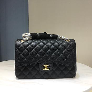 Chanel Classic C Clasp Black Bag Size 31cm