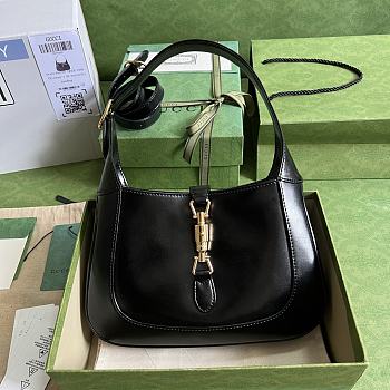 Gucci Jackie 1961 Small Shoulder Bag Black Leather Size 27.5x19x4 cm