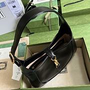 Gucci Jackie 1961 Small Shoulder Bag Black Leather Size 27.5x19x4 cm - 4