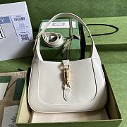 Gucci Jackie 1961 Small Shoulder Bag White Leather Size 27.5x19x4 cm - 1