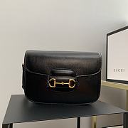 Gucci Horsebit 1955 Shoulder Bag Black Size 25x18x8 cm - 1
