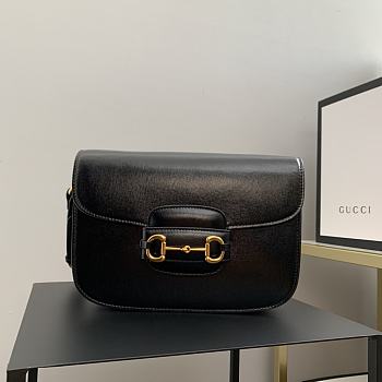 Gucci Horsebit 1955 Shoulder Bag Black Size 25x18x8 cm