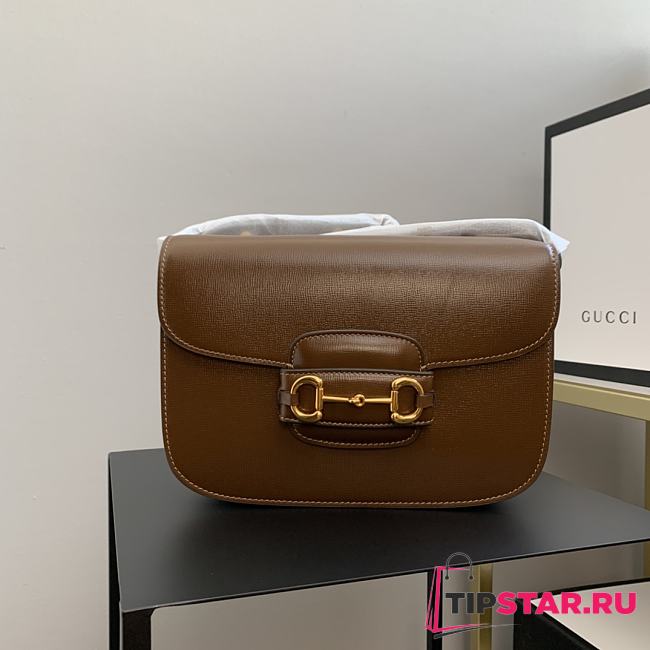 Gucci Horsebit 1955 Shoulder Bag Brown Size 25x18x8 cm - 1