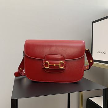 Gucci Horsebit 1955 Shoulder Bag Red Size 25x18x8 cm