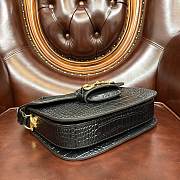 Gucci Horsebit 1955 Crocodile Small Bag Size 25x18x8cm - 4
