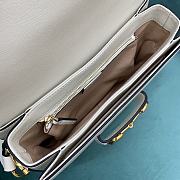 Gucci Horsebit 1955 Shoulder Bag White Size 25x18x8 cm - 5