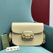 Gucci Horsebit 1955 Shoulder Bag Beige Size 25x18x8 cm - 1