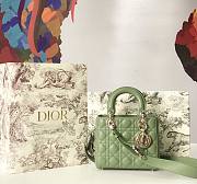 Small Lady Dior My ABCDIOR Bag Ethereal Green Size 20x17x8 cm - 1