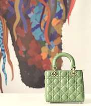 Small Lady Dior My ABCDIOR Bag Ethereal Green Size 20x17x8 cm - 4