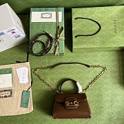 Gucci Horsebit 1955 Mini Bag Brown Size 22x16x10.5 cm - 3