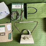Gucci Horsebit 1955 Mini Bag White Size 22x16x10.5 cm - 2
