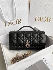 Mini Miss Dior Bag Black Cannage Lambskin Size 21x11.5x4.5 cm - 1