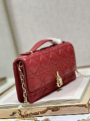 Mini Miss Dior Bag Scarlet Red Size 21x11.5x4.5 cm - 5