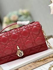 Mini Miss Dior Bag Scarlet Red Size 21x11.5x4.5 cm - 2