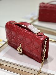 Mini Miss Dior Bag Scarlet Red Size 21x11.5x4.5 cm - 3