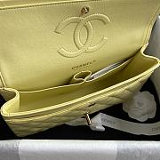 Chanel Classic Handbag Yellow A01112 Size 15.5×25.5×6.5 cm  - 4