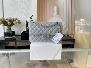 Chanel Classic Handbag Gray A01112 Size 15.5×25.5×6.5 cm - 1