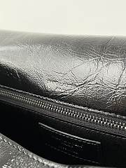 YSL Niki Medium Chain Bag In Crinkled Vintage Leather Black Size 28x20x8,5 cm - 4