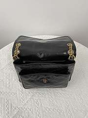 YSL Niki Medium Chain Bag In Crinkled Vintage Leather Noir Size 28x20x8,5 cm - 4