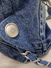 Chanel 22 Handbag Washed Denim AS3261 Size 39×42×8 cm - 3