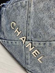 Chanel 22 Handbag Washed Denim AS3261 Size 39×42×8 cm - 2