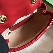 GG Marmont Mini Shoulder Bag Red Size 18x13.5x8 cm - 3
