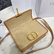Dior 30 Montaigne Bag Natural Cannage Raffia Size 24x17x8 cm  - 4