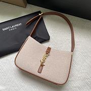 YSL Le 5 À In Canvas And Leather Grege And Brick 657228 Size 25x14x6 cm - 5