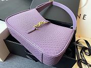 YSL Le 5 À 7 In Snake Pattern Light Eggplant Size 24.5x16x6 cm - 2