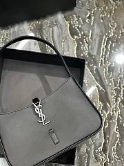 YSL Le 5 À 7 In Shiny Leather Black 657228 Size 24.5x6x15 cm - 2