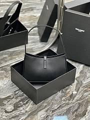 YSL Le 5 À 7 In Shiny Leather Black 657228 Size 24.5x6x15 cm - 3