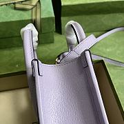Gucci Jumbo GG Mini Tote Bag Beige And Lilac Size 16x20x7 cm - 3