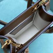 Gucci Mini Tote Bag With Interlocking G Brown Size 16×19×7 cm - 4