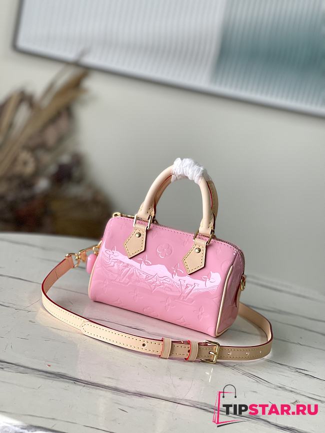Louis Vuitton Nano Speedy Mochi Pink M81879 Size 16x10x7.5 cm - 1