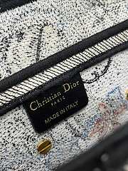 Saddle Bag Denim Multicolor Dior Jardin Magique Embroidery Size 25.5x20x6.5 cm - 3